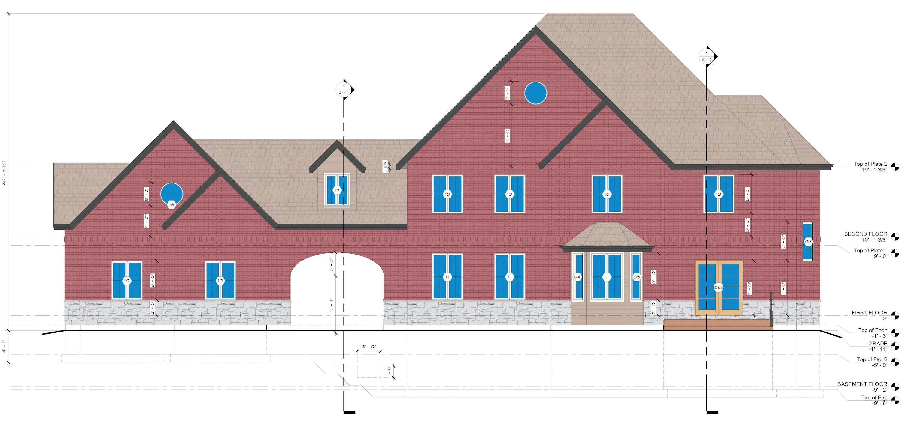 Manor House - front elevation