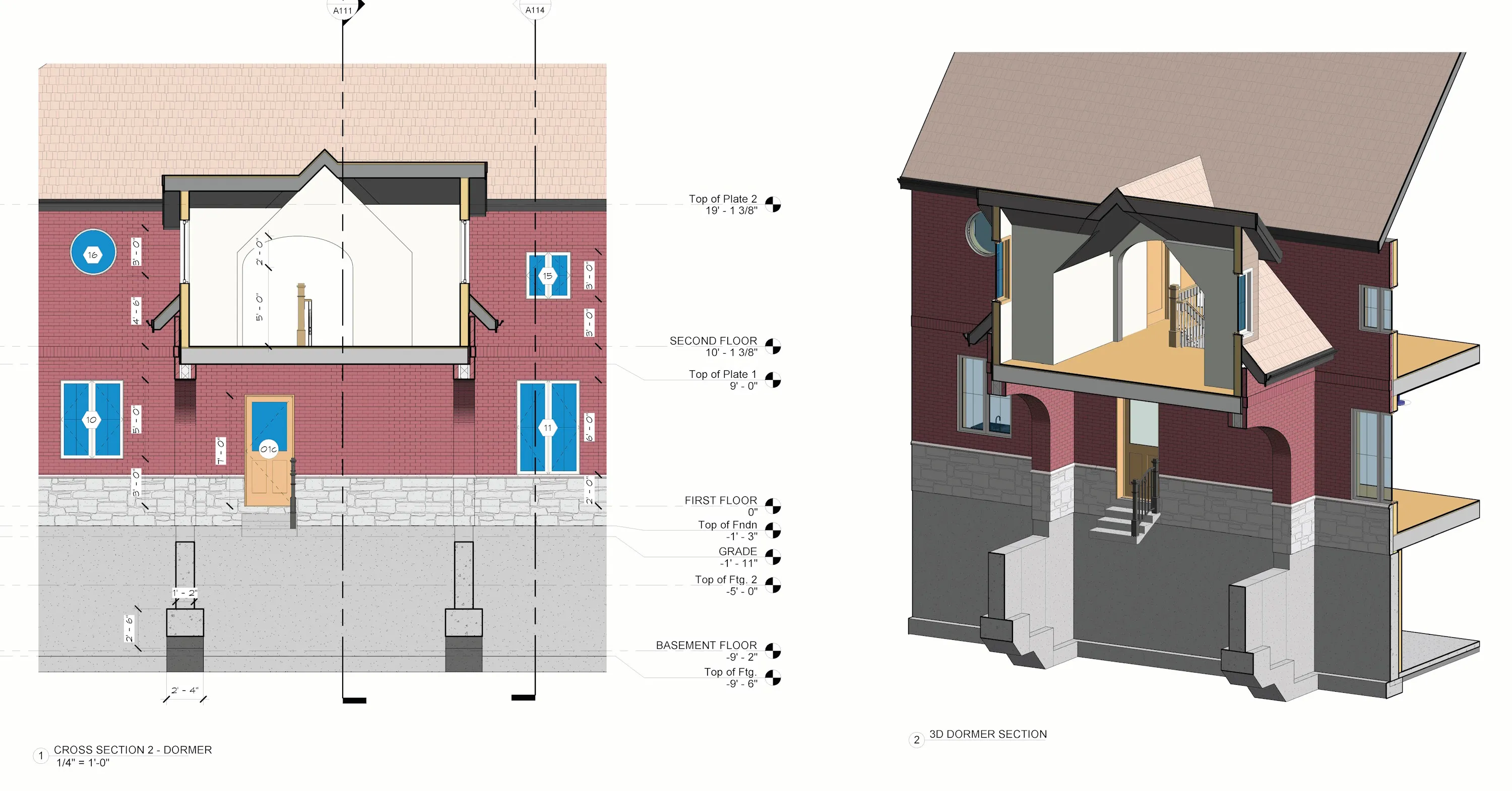Manor House - dormer section