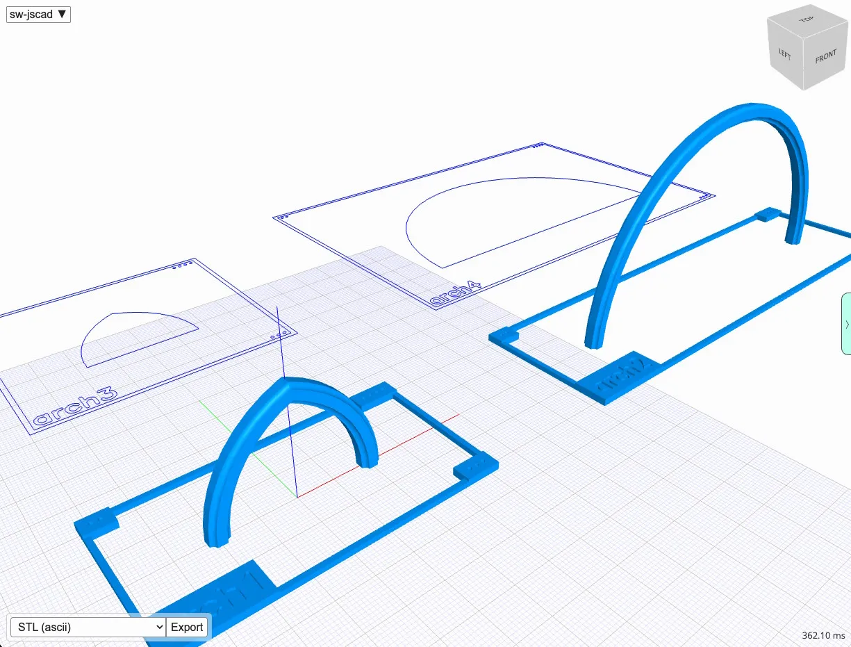 sw-jscad demo - arch